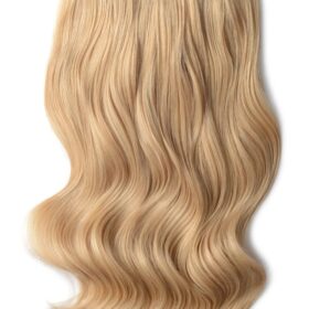 Clip on 100% remy lasni podaljški na 8 zaves - ravni, svetlo zlato blond #16