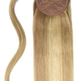 Naravni čop Vipbejba - raven, najsvetlejše rjava – svetlo sončno blond #18/613 mix