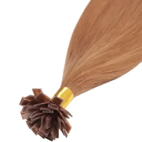 Standardni keratinski 100% remy lasni podaljški - ravni, bakreno rjavi #30