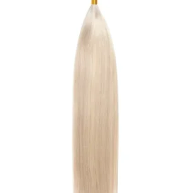 Standardni keratinski 100% remy lasni podaljški - ravni, svetlo blond-peščeno sivi #60/SS