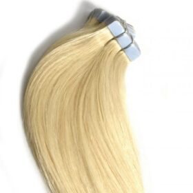 100g TAPE-IN 100% remy lasni podaljški - ravni, svetlo sončno blond #613