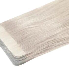 50g TAPE-IN 100% remy lasni podaljški - ravni, peščeno sivi #SS