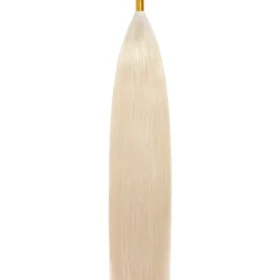 Standardni keratinski 100% remy lasni podaljški - ravni, ledeno blond #ice blond